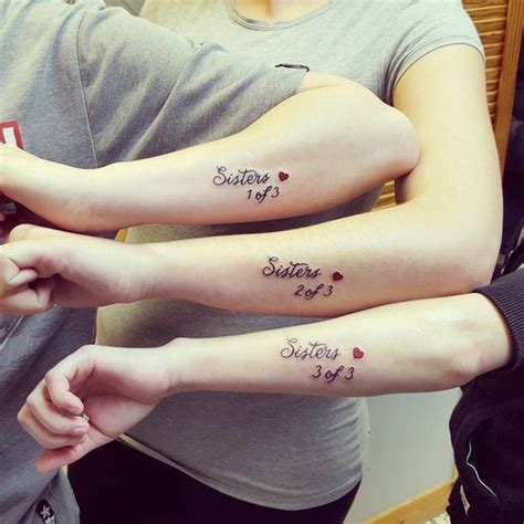 matching sister tattoos|sister tattoos small for 3.